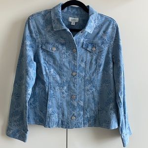 Croft & Barrow Printed Jean Jacket